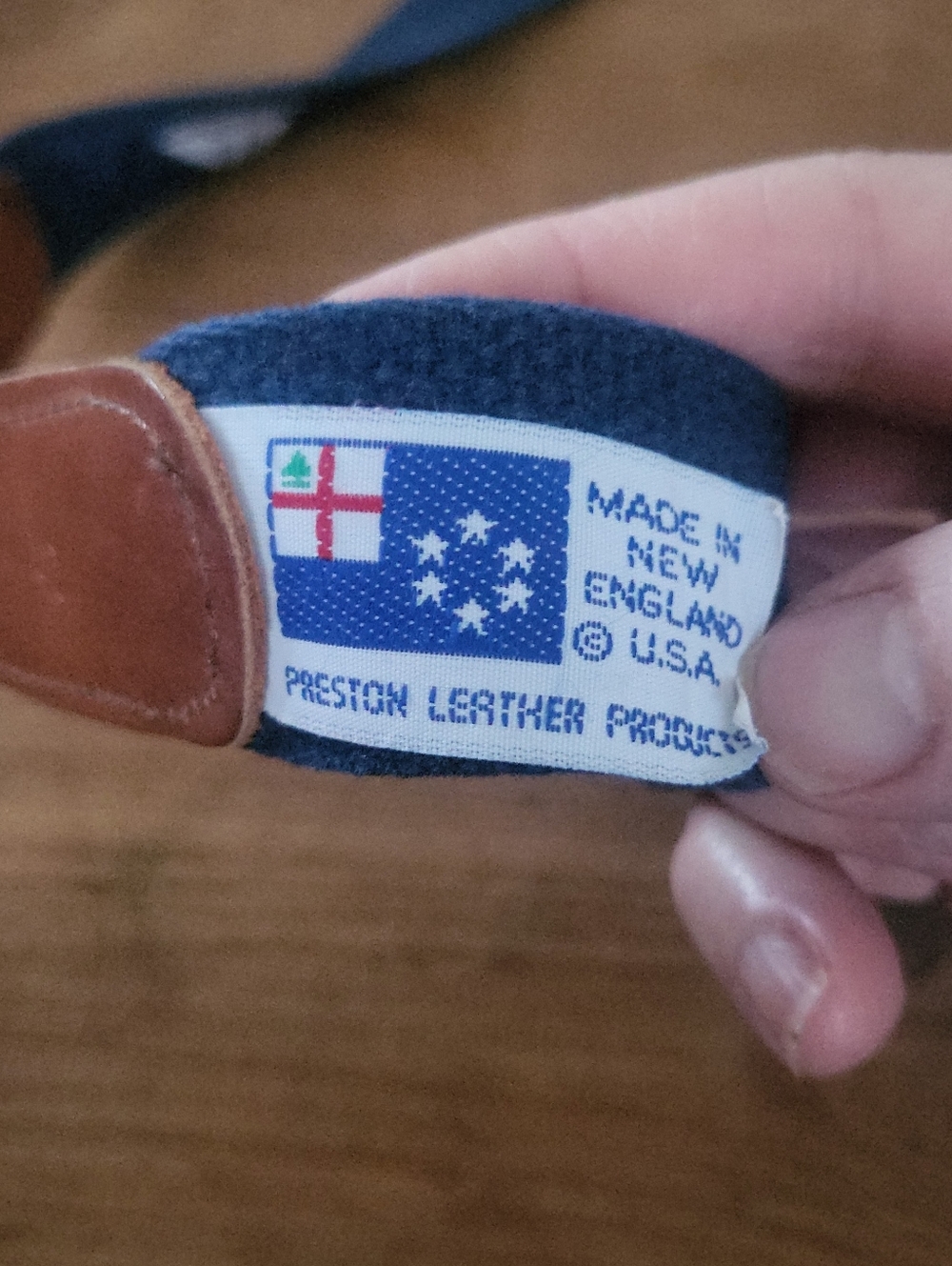 Vintage Preston Leather Company Nautical Sailboat Preppy Canvas Leather Belt 40 - Picture 2 of 10